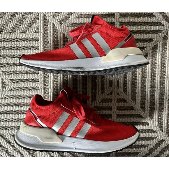 Adidas Red U Path Run Sneakers Men Shoe Size 5.5 EVM 004001 - Picture 2 of 11